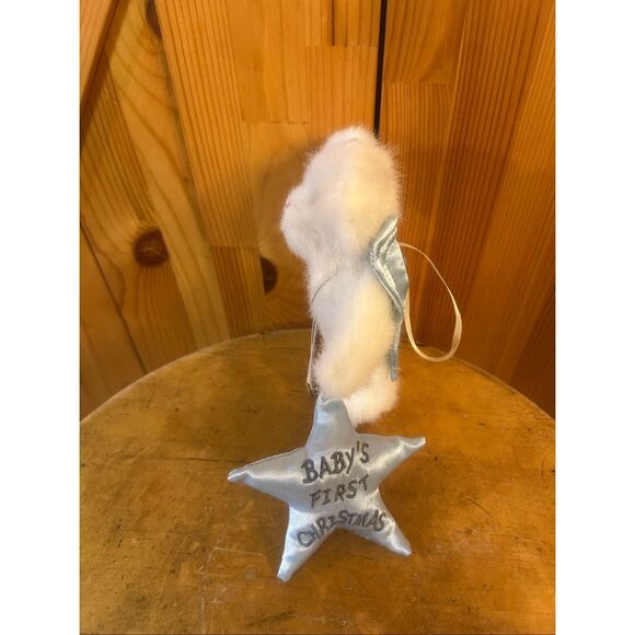Boyds Bears AngelBoy Bear Blue Star Plush 5” Baby’s First Christmas Ornament (58 - Picture 2 of 7